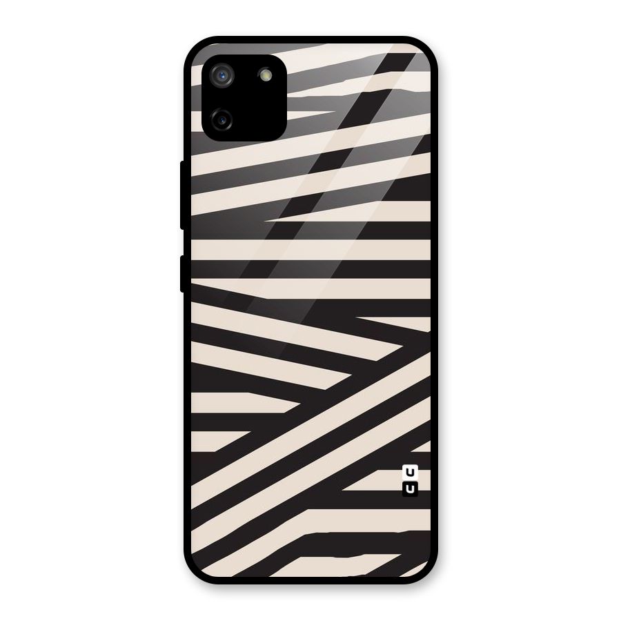 Monochrome Lines Glass Back Case for Realme C11