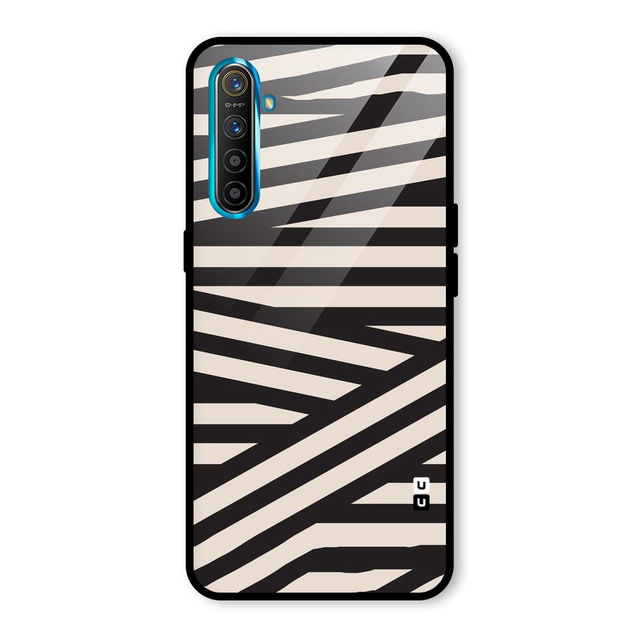Monochrome Lines Glass Back Case for Realme X2