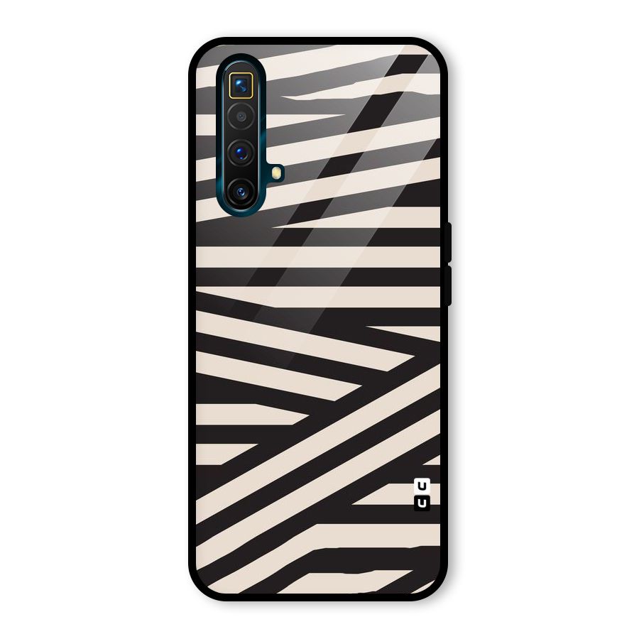 Monochrome Lines Glass Back Case for Realme X3 SuperZoom