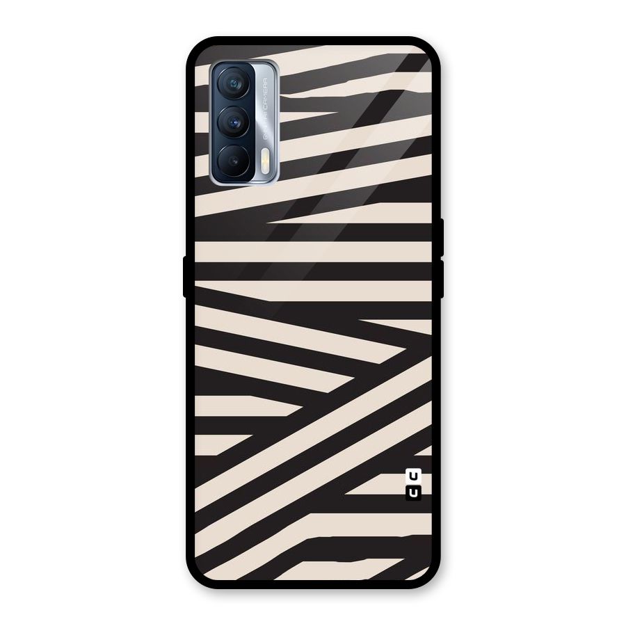 Monochrome Lines Glass Back Case for Realme X7