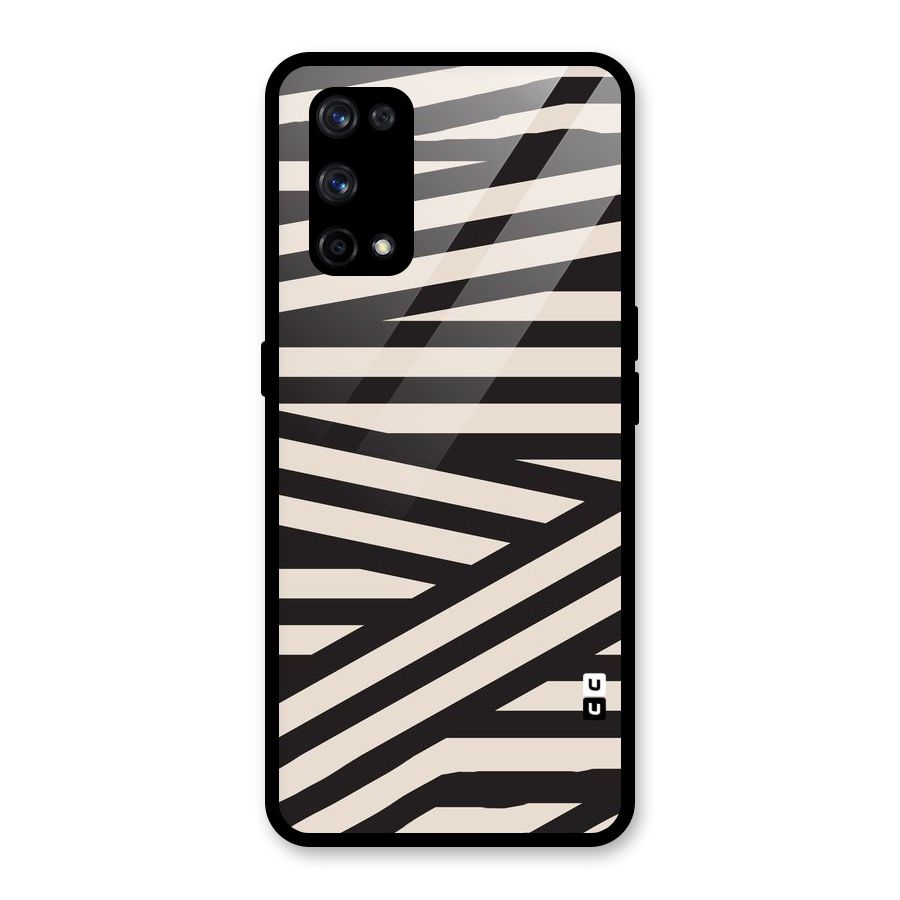 Monochrome Lines Glass Back Case for Realme X7 Pro