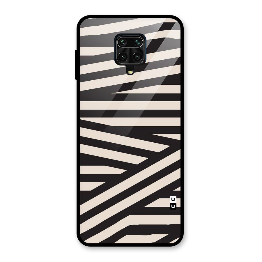 Monochrome Lines Glass Back Case for Redmi Note 10 Lite