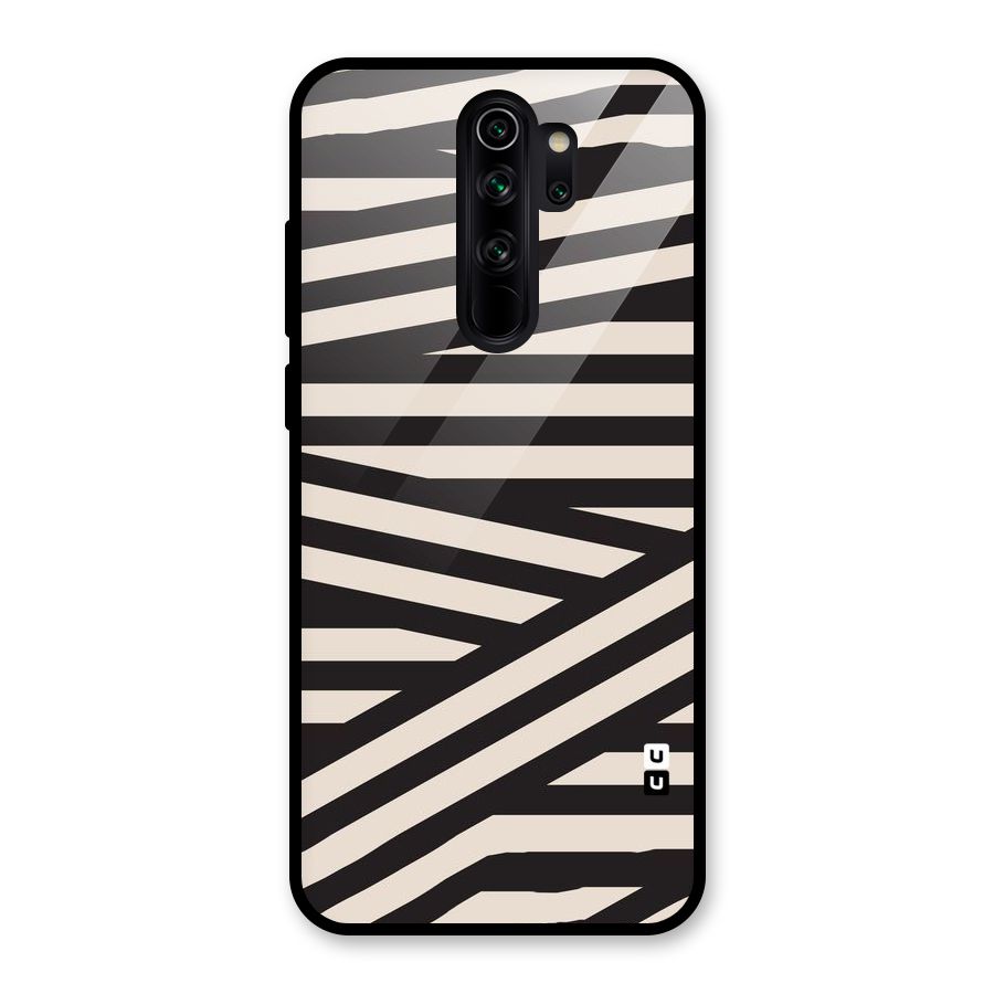 Monochrome Lines Glass Back Case for Redmi Note 8 Pro