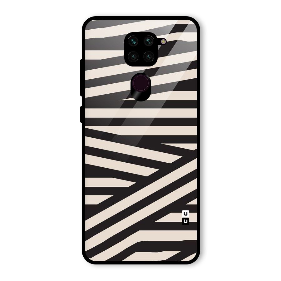 Monochrome Lines Glass Back Case for Redmi Note 9