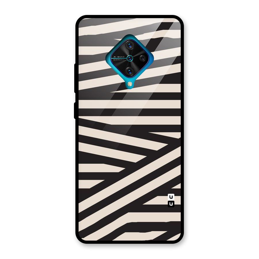 Monochrome Lines Glass Back Case for Vivo S1 Pro