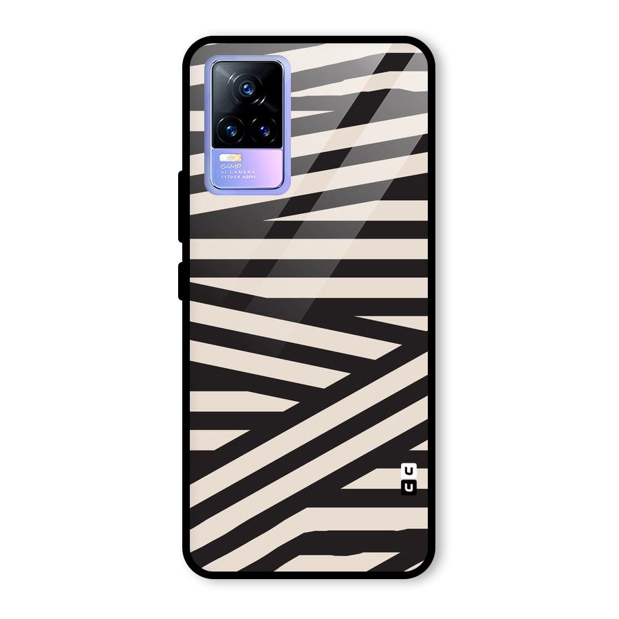 Monochrome Lines Glass Back Case for Vivo Y73