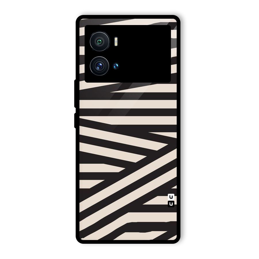 Monochrome Lines Glass Back Case for Vivo iQOO 9 Pro
