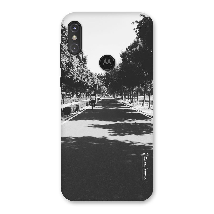 Monochrome Path Back Case for Motorola One Power