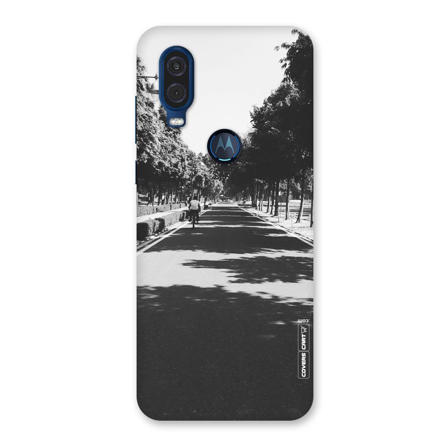 Monochrome Path Back Case for Motorola One Vision
