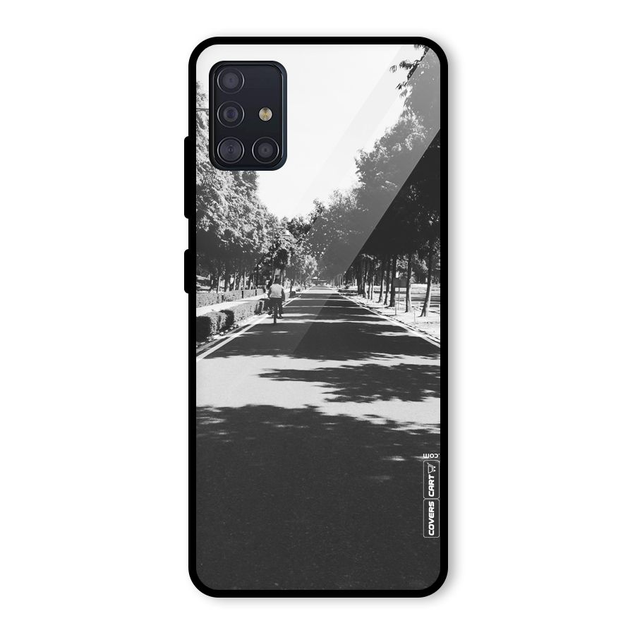 Monochrome Path Glass Back Case for Galaxy A51