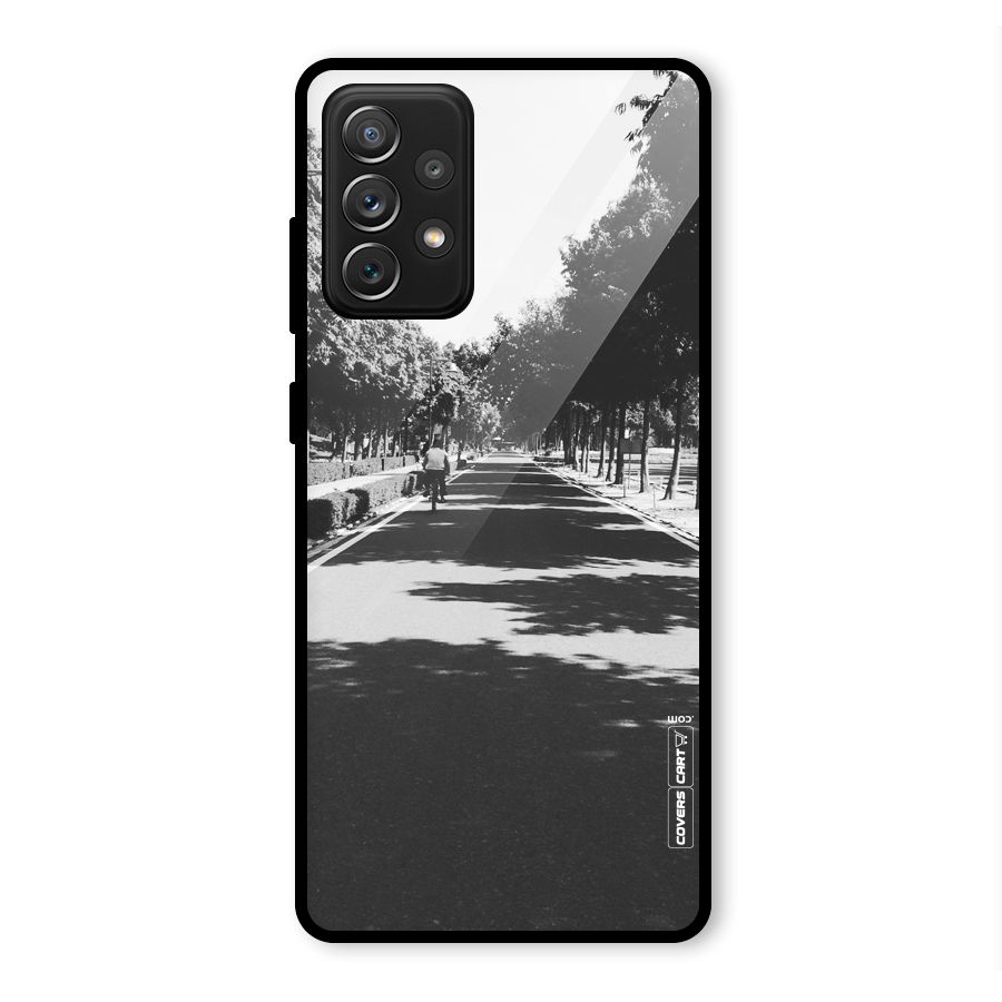 Monochrome Path Glass Back Case for Galaxy A72