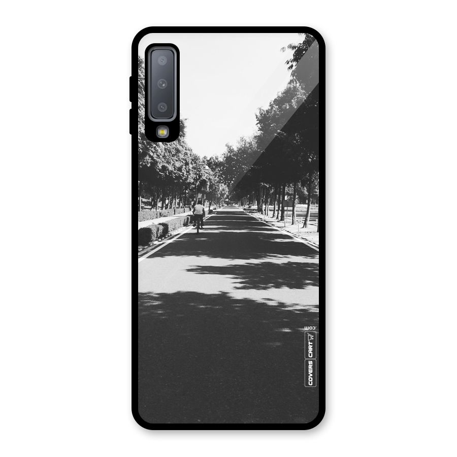 Monochrome Path Glass Back Case for Galaxy A7 (2018)