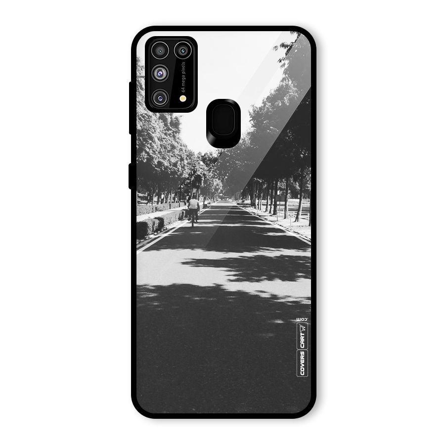 Monochrome Path Glass Back Case for Galaxy F41