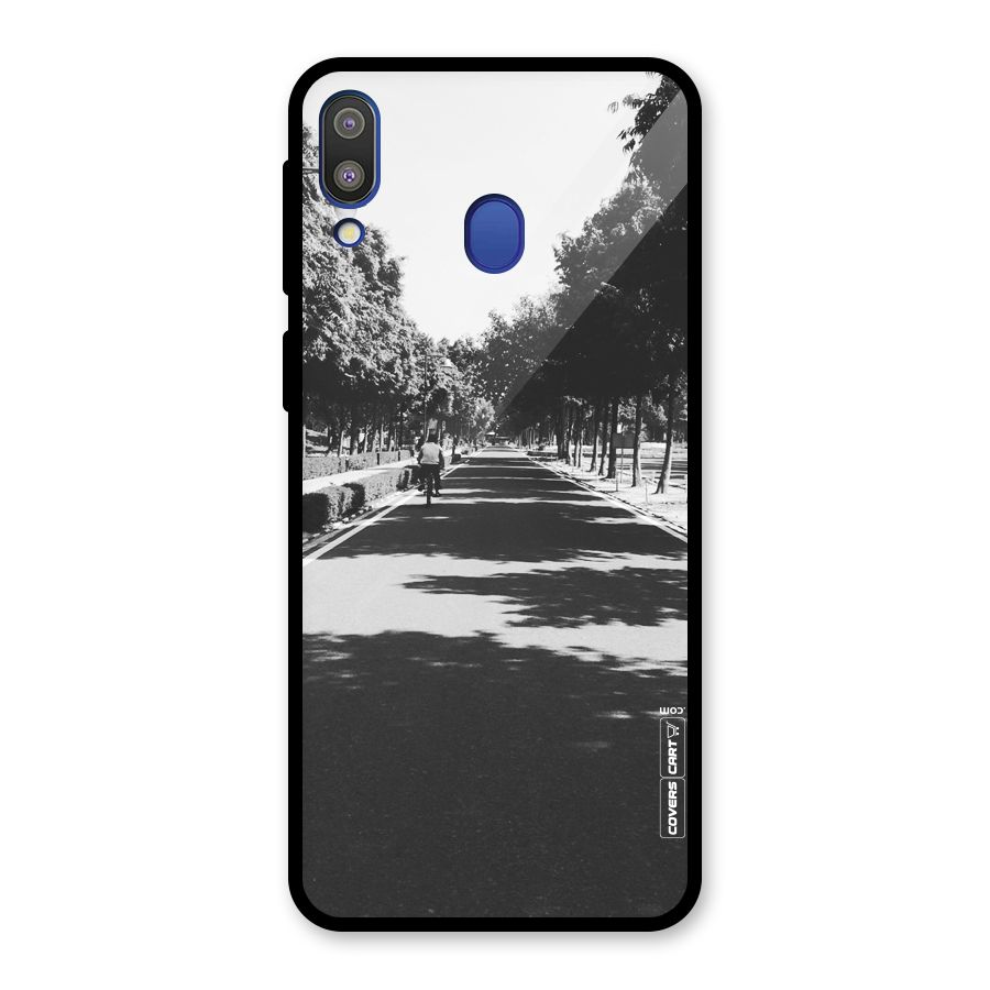 Monochrome Path Glass Back Case for Galaxy M20