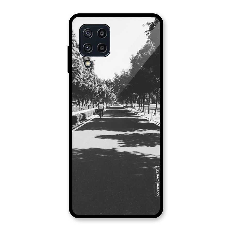 Monochrome Path Glass Back Case for Galaxy M32
