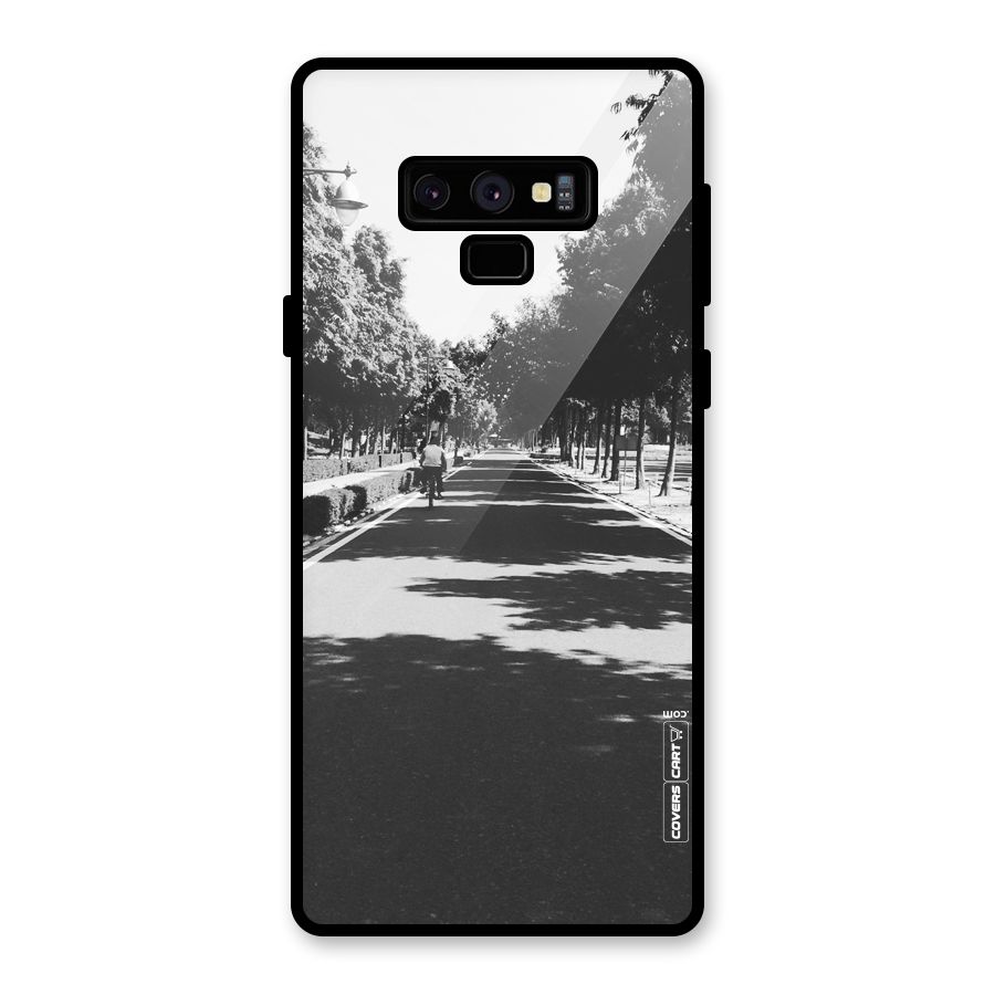 Monochrome Path Glass Back Case for Galaxy Note 9