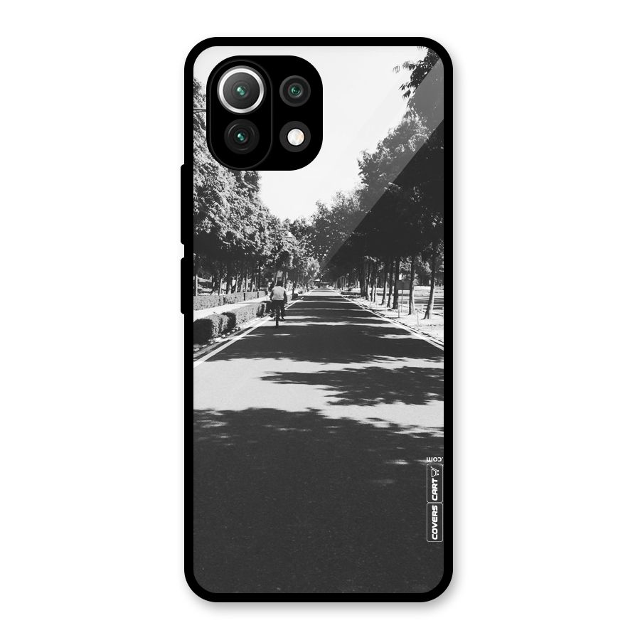 Monochrome Path Glass Back Case for Mi 11 Lite