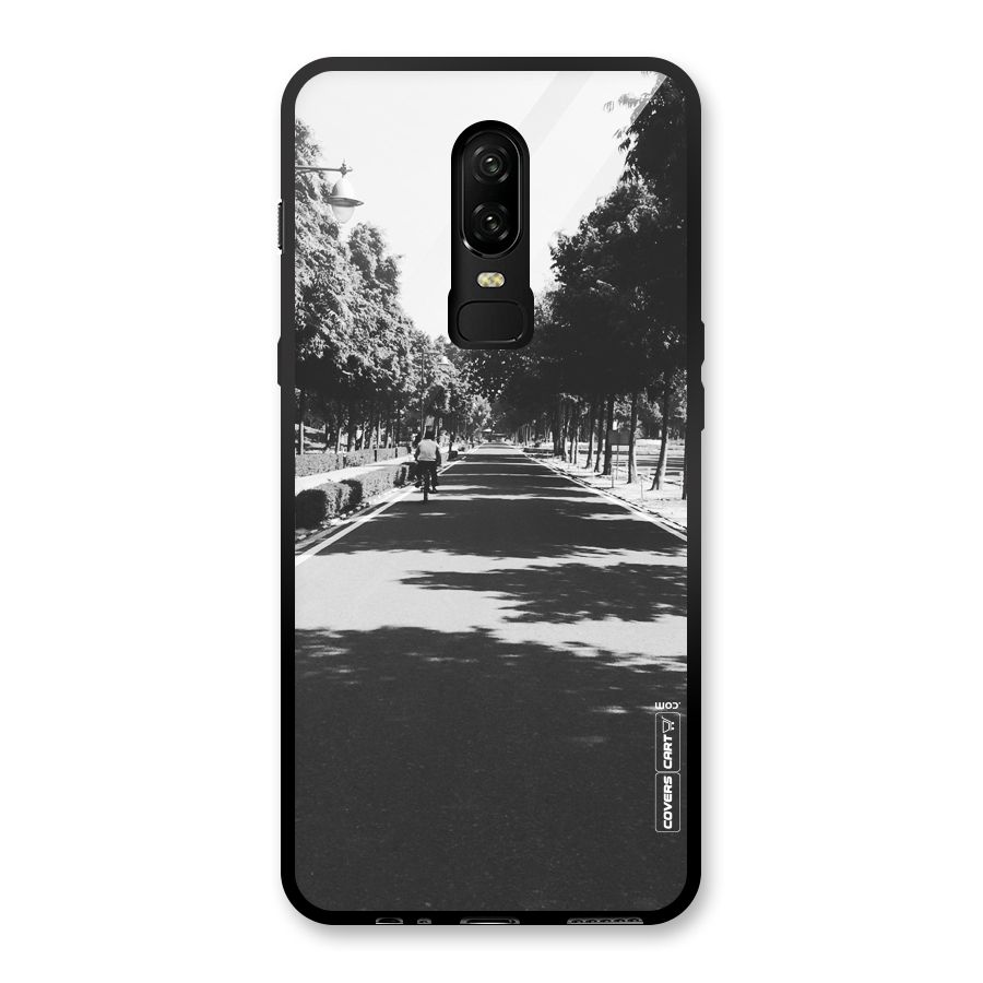 Monochrome Path Glass Back Case for OnePlus 6