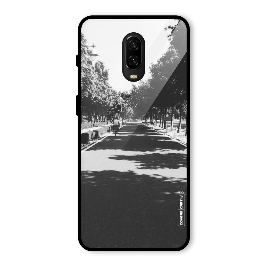 Monochrome Path Glass Back Case for OnePlus 6T