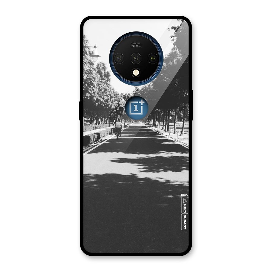 Monochrome Path Glass Back Case for OnePlus 7T