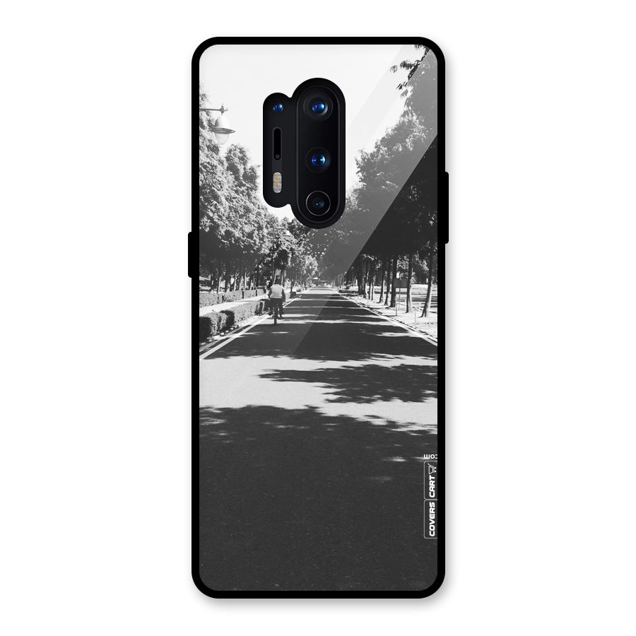 Monochrome Path Glass Back Case for OnePlus 8 Pro