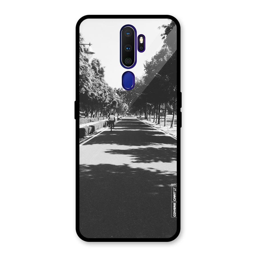 Monochrome Path Glass Back Case for Oppo A9 (2020)