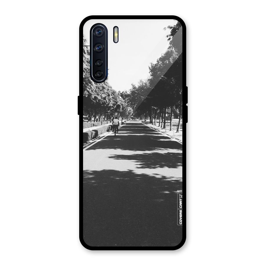 Monochrome Path Glass Back Case for Oppo F15