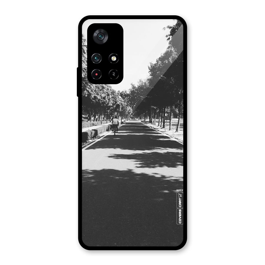 Monochrome Path Glass Back Case for Poco M4 Pro 5G