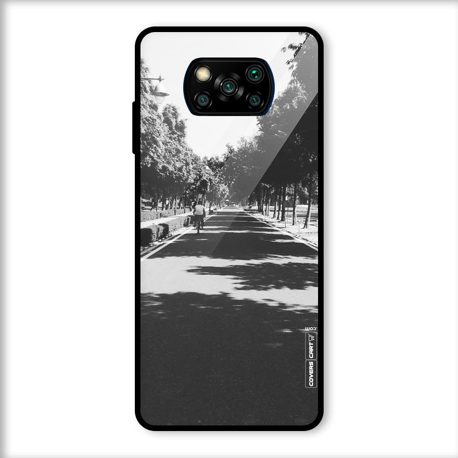 Monochrome Path Glass Back Case for Poco X3