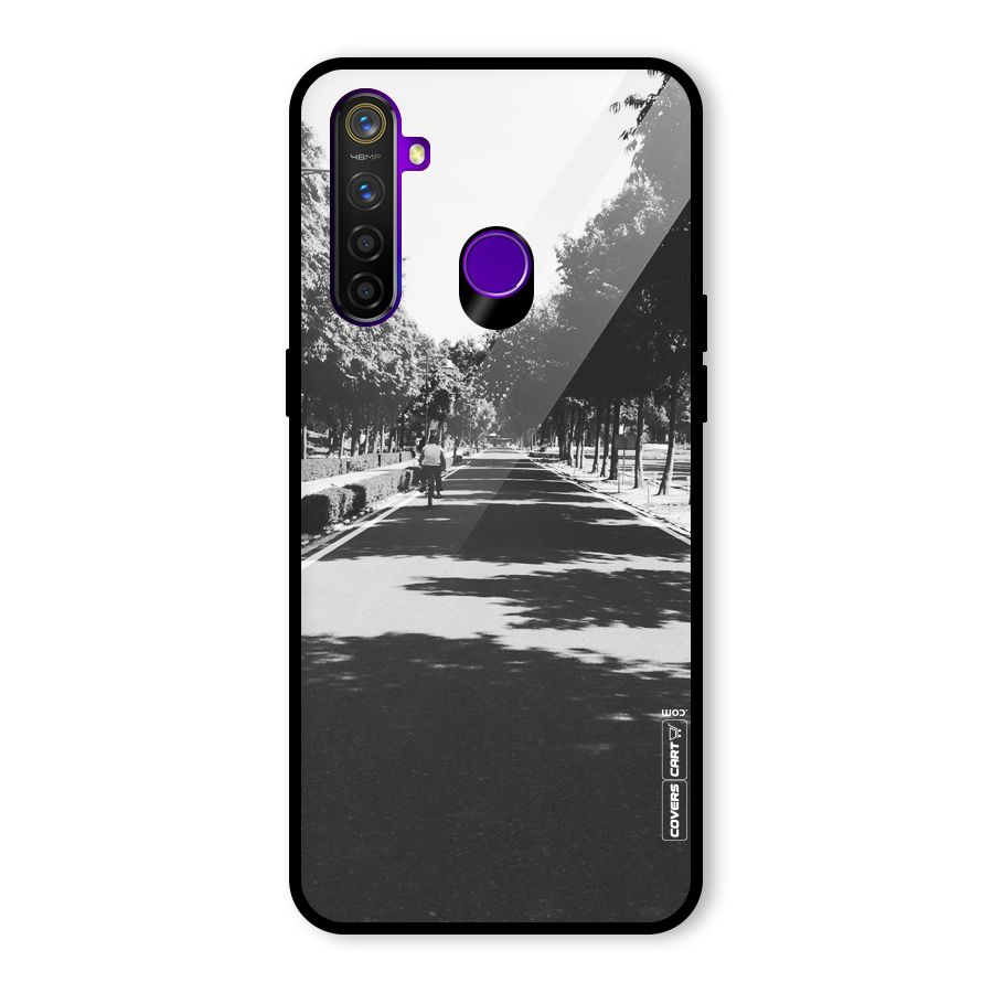 Monochrome Path Glass Back Case for Realme 5 Pro
