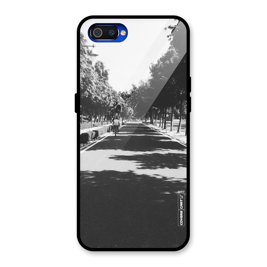 Monochrome Path Glass Back Case for Realme C2
