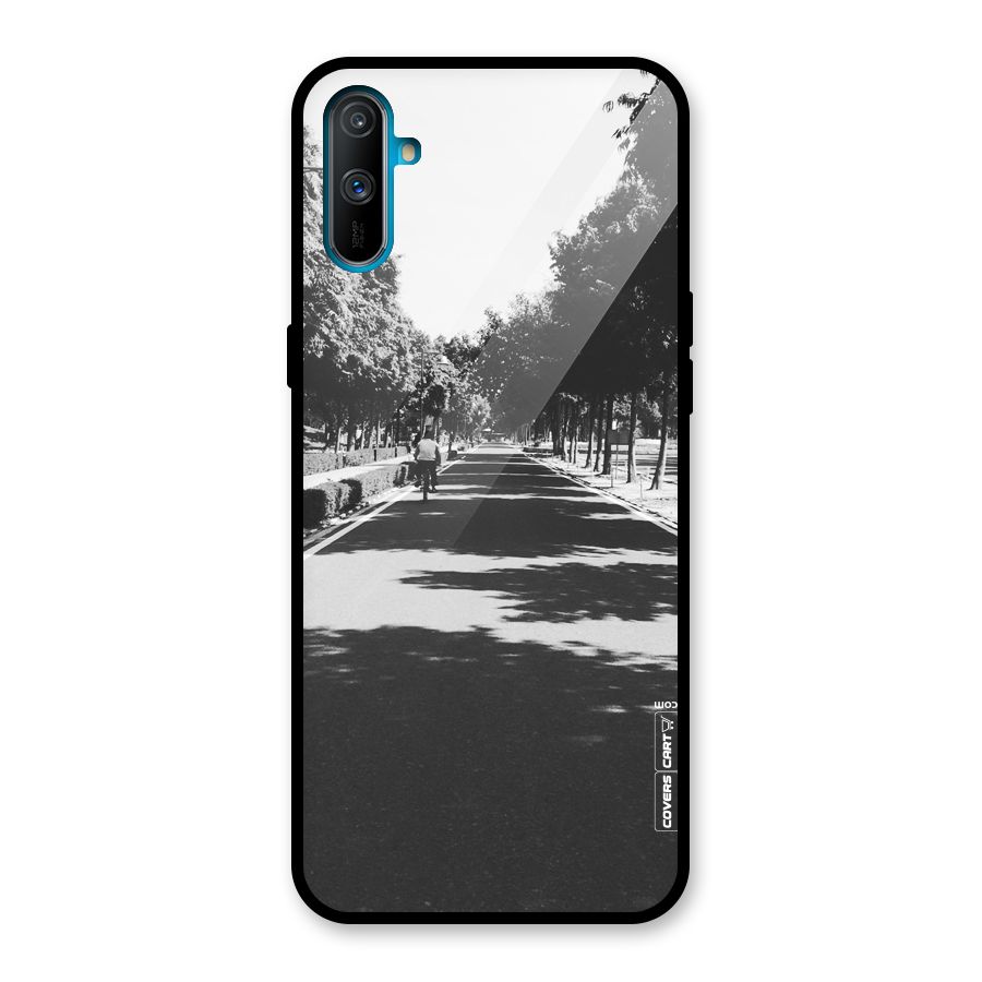 Monochrome Path Glass Back Case for Realme C3