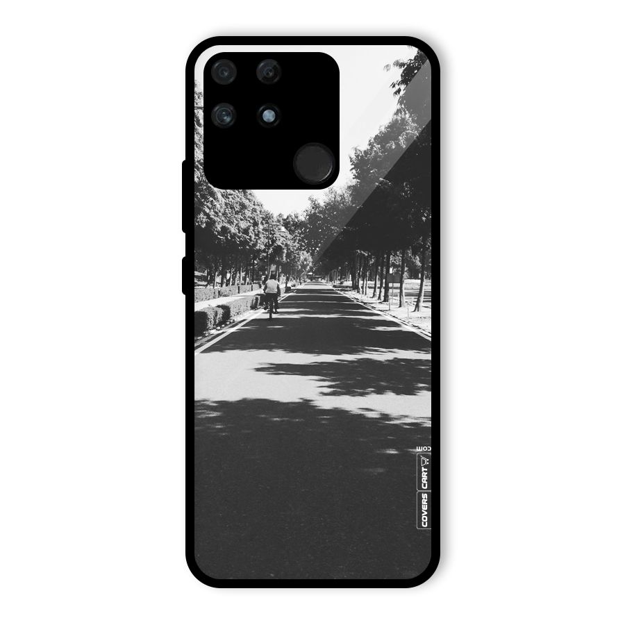 Monochrome Path Glass Back Case for Realme Narzo 50A
