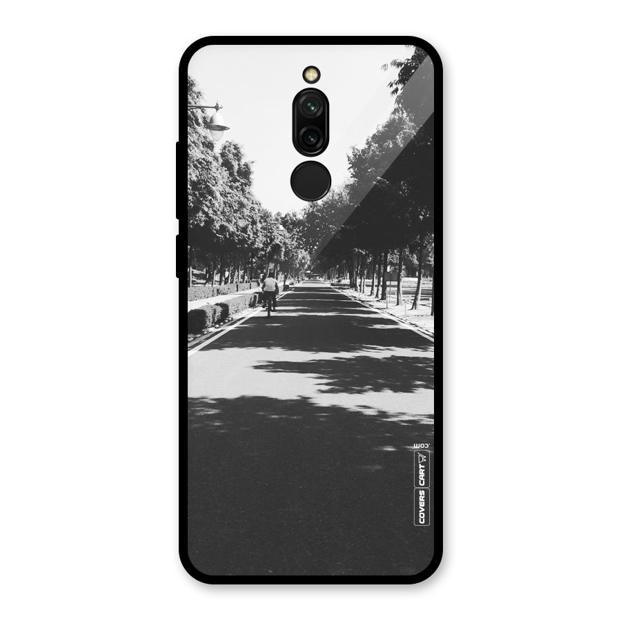 Monochrome Path Glass Back Case for Redmi 8