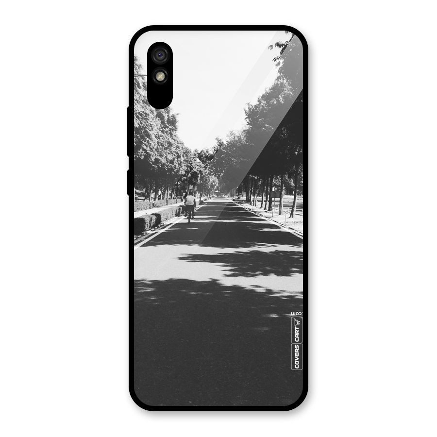 Monochrome Path Glass Back Case for Redmi 9A