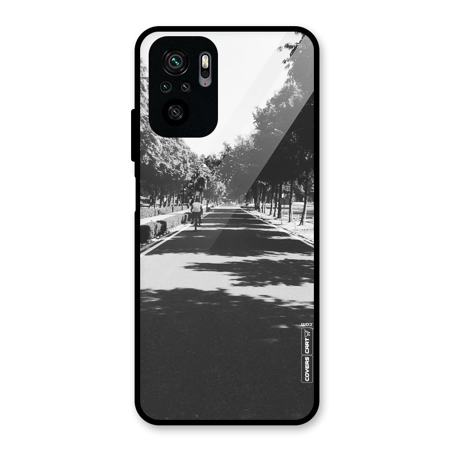 Monochrome Path Glass Back Case for Redmi Note 10S