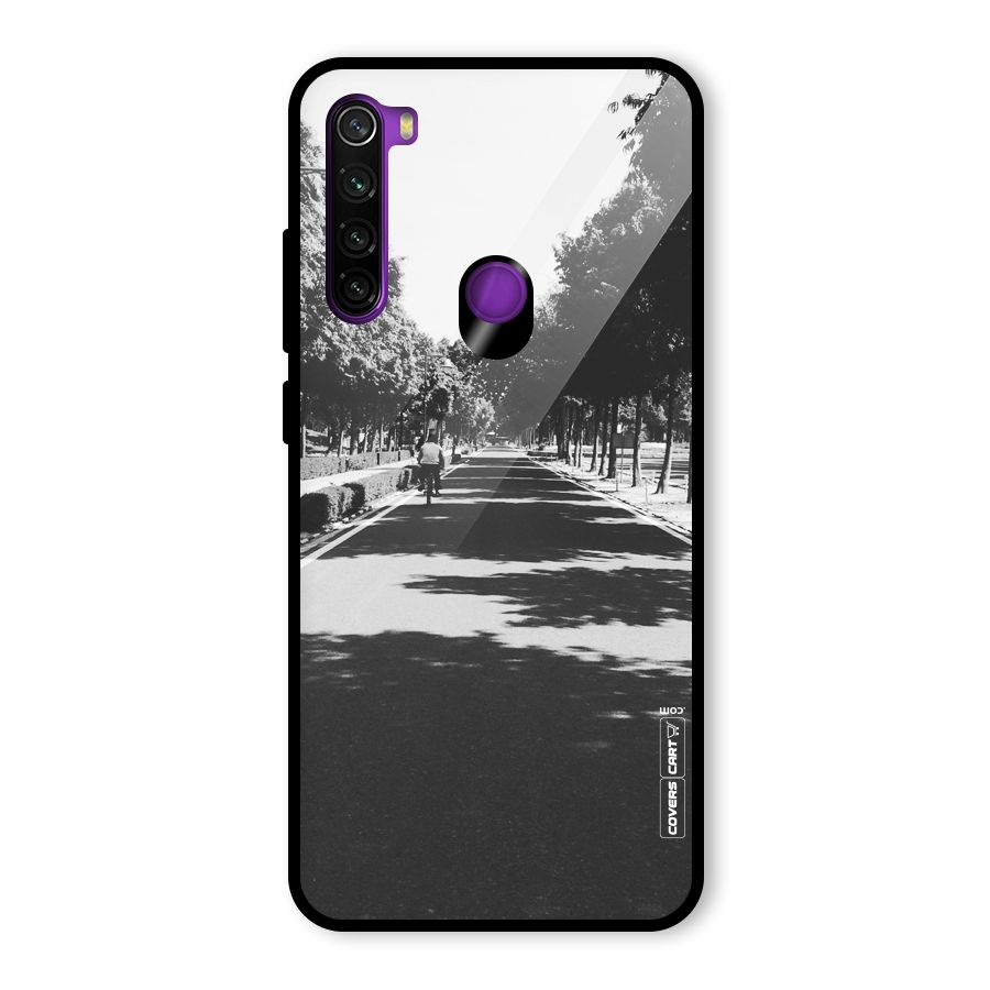 Monochrome Path Glass Back Case for Redmi Note 8