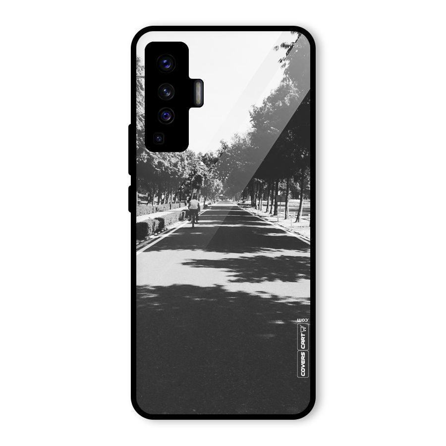 Monochrome Path Glass Back Case for Vivo X50