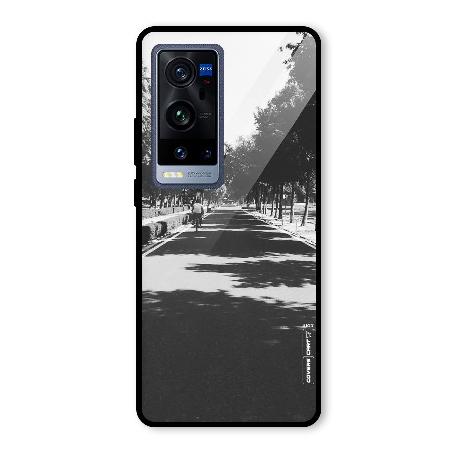 Monochrome Path Glass Back Case for Vivo X60 Pro Plus