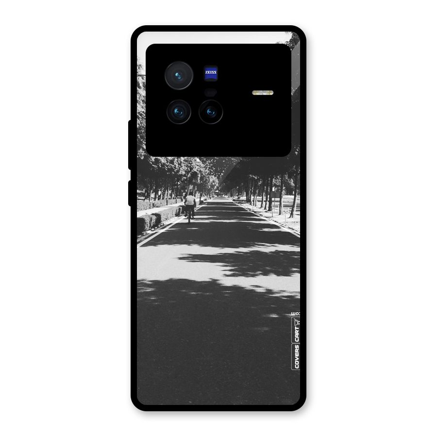 Monochrome Path Glass Back Case for Vivo X80
