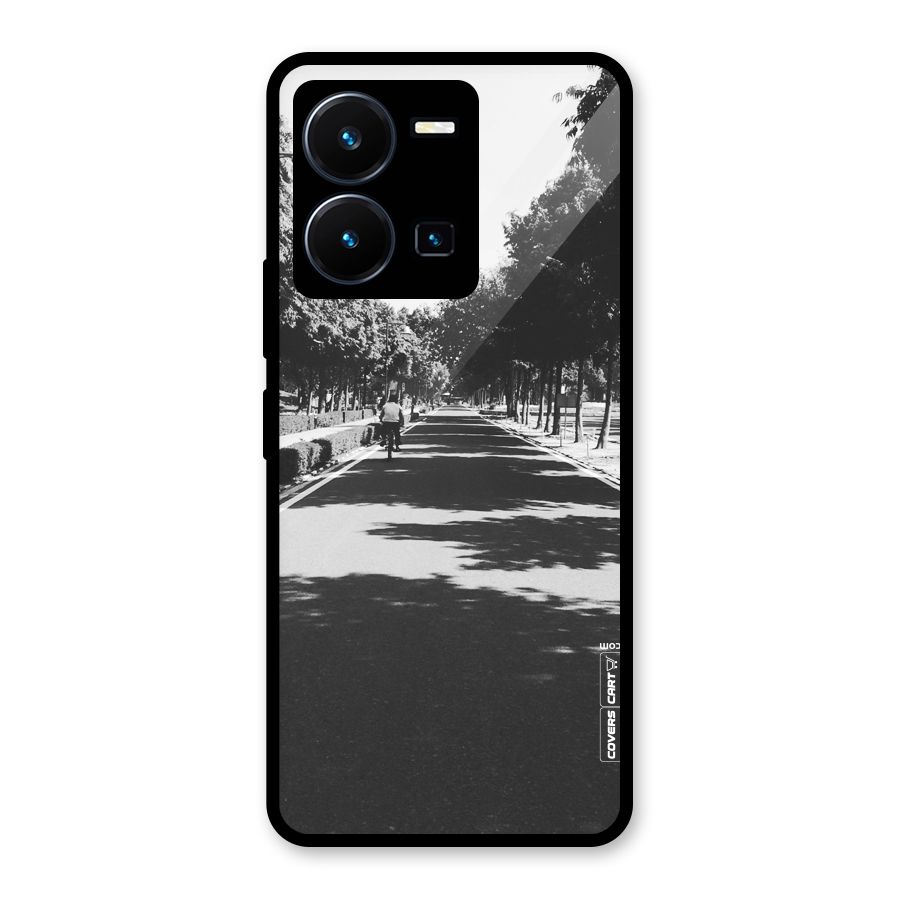 Monochrome Path Glass Back Case for Vivo Y35