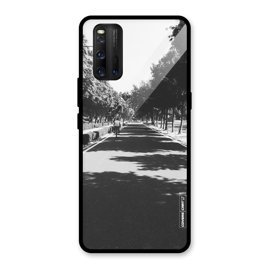 Monochrome Path Glass Back Case for Vivo iQOO 3