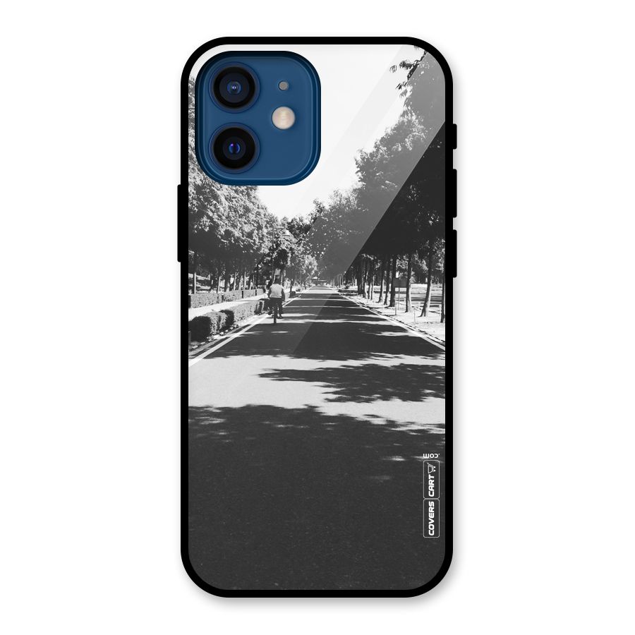 Monochrome Path Glass Back Case for iPhone 12 Mini