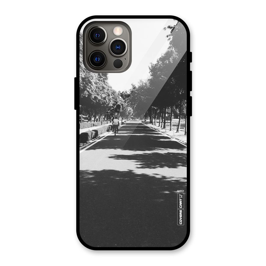 Monochrome Path Glass Back Case for iPhone 12 Pro