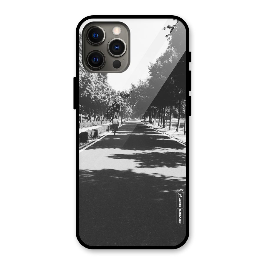 Monochrome Path Glass Back Case for iPhone 12 Pro Max