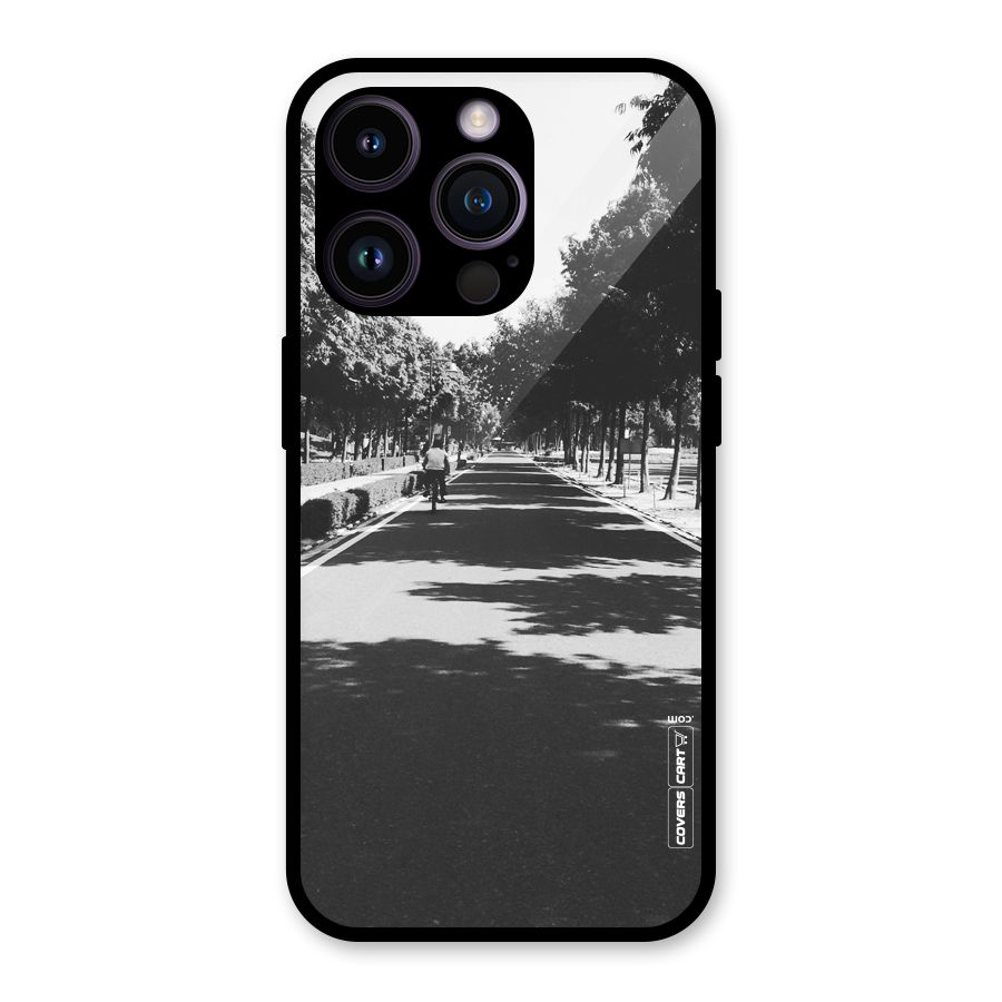 Monochrome Path Glass Back Case for iPhone 14 Pro