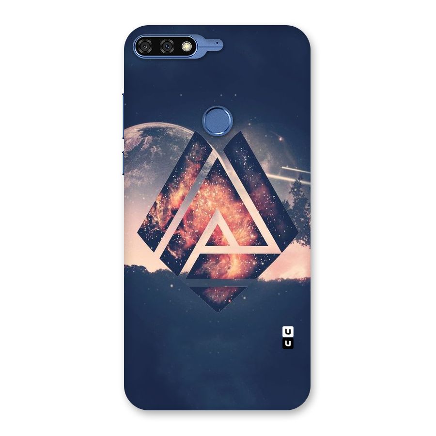 Moon Abstract Back Case for Honor 7C