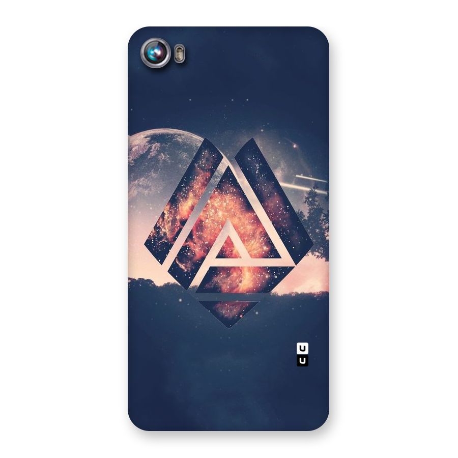 Moon Abstract Back Case for Micromax Canvas Fire 4 A107