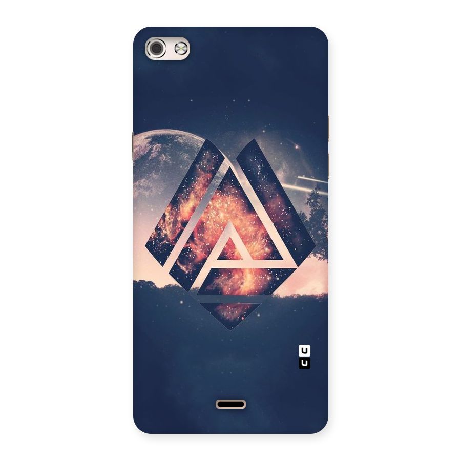 Moon Abstract Back Case for Micromax Canvas Silver 5