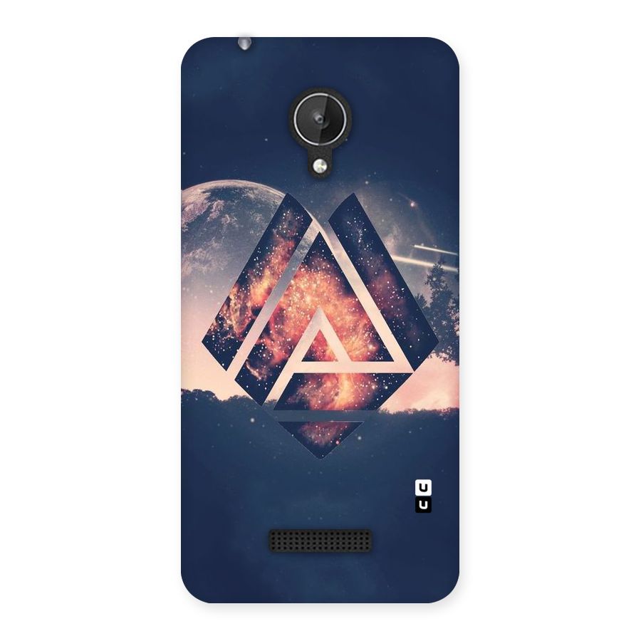 Moon Abstract Back Case for Micromax Canvas Spark Q380